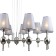 Suspension lamp 10x40W E14, size 95x95x100 cm