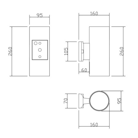 Sconces Outdoor O419WL-02GR, 2x60W, 26x16x26 cm, e27, gray color gray-2
