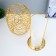 Nightlight "lantern" LED from batteries 2HAAA gold 16x16x20 cm Risalux