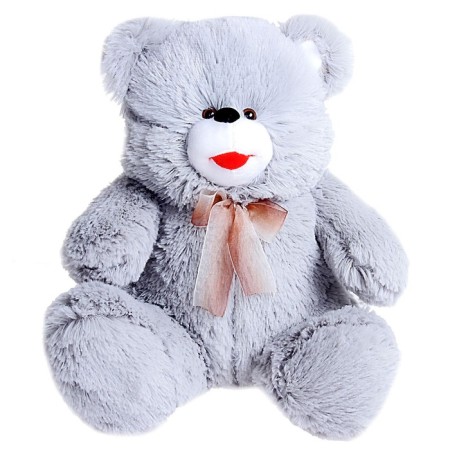 Soft toy "Bear with a bow", color mix