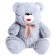 Soft toy "Bear with a bow", color mix