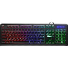 Keyboard Defender RAID GK-778DL, game, wired, membrane, subv, 104 cells, USB, black