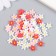Decor for creativity Plastic "Seebroes White, Red, Pink" set 70 pcs mix 0.8x0.8 cm