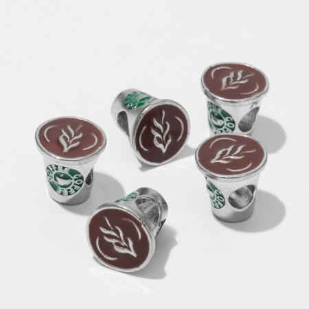 Talisman "Coffee, brown-green color in black silver-1
