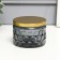 Bank for candles glass with a lid "Sot" gray 5x7x7 cm, mix