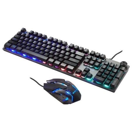 Keyboard + mouse oller 500GMK Claw: Gray/Black Mouse: Black/Gray USB Multimedia Led (1546 106689-8