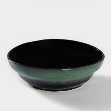 Porcelain plate Verde Notte, 1 L, D = 21.5 cm