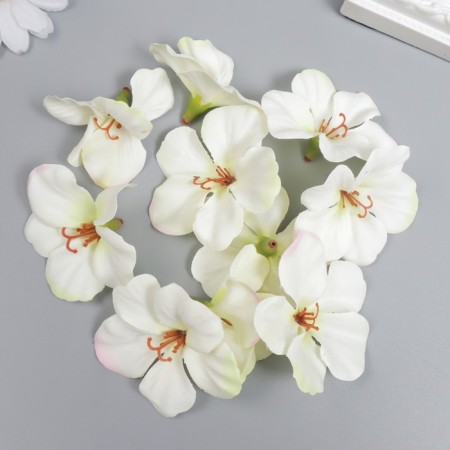 Budon on the leg for decoration "Cherry white-green" d = 4.5 cm-2