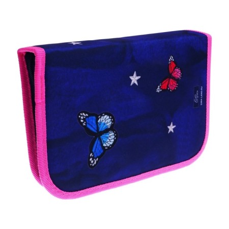 Penal 1 section 140 x 210 x 40 mm, folding pocket and cosmetic bag, fabric, calligrata top content "cat"-2