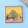 Stickers in the roll "Snowman", 300 pcs, 3.8 x 3.8 cm