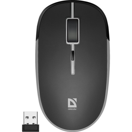 Mouse Defender HIT MB-775, wireless, optical, 1600 dpi, 400 mAh, USB, black