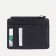 Cardholder with a section for coins, Textura, black color