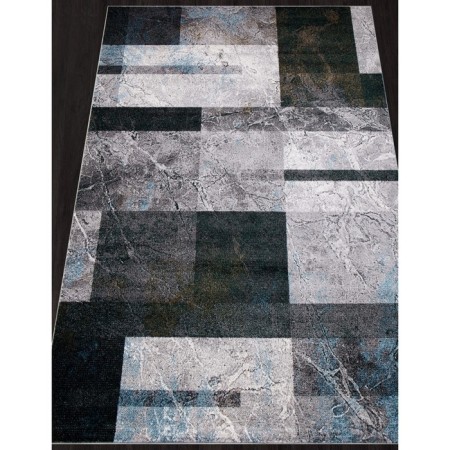 Rectangular carpet London D828, size 160x230 cm, color Gray-Blue-1