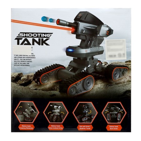 Luno Road tank, radio control, sound, shoots gel bullets, white-18