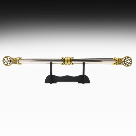 Souvenir dagger 2V1, on a stand, hung under holography, tip with a lotus, 59 cm-1