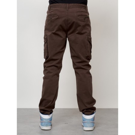 Cargo jeans men, size 46-48, brown color-8