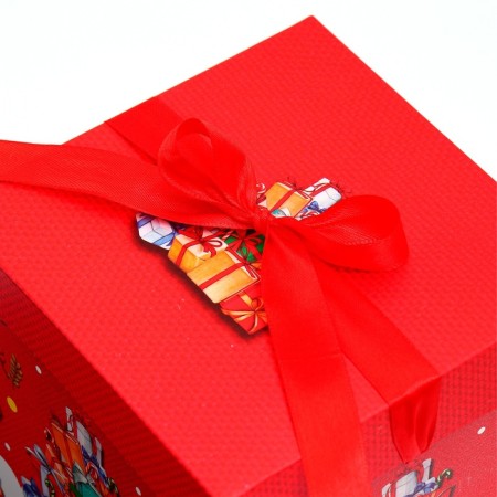 New Year. Box gift New Year's folding "gifts" 15x15x15 cm.-2
