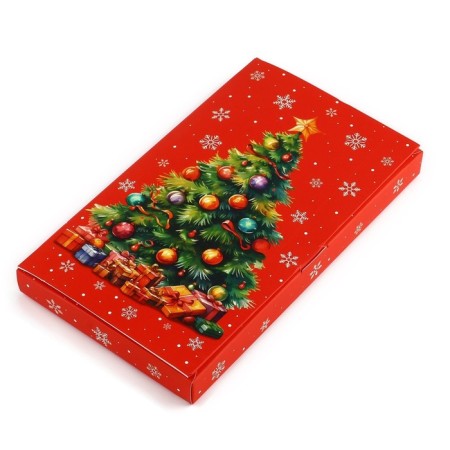 Box Gift team "Christmas tree", 20 x 2 x 12 cm, new year