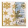 New Year's napkins paper art bouquet “Snowfall. gold ", 3 layers, 33x33 cm, 20 pcs