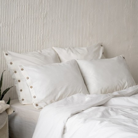 A set of pillowcases "Boyle", size 70x70 cm, white color, 2 pcs
