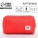 Patch of artificial leather "heart", 14*10*5 cm, red color