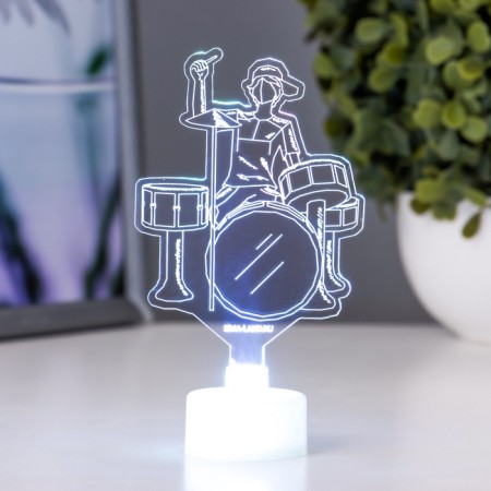 Light "Drummer" LED RGB 6 colors from batteries LR1130, 3pc 7x10.5 cm Risalux-3