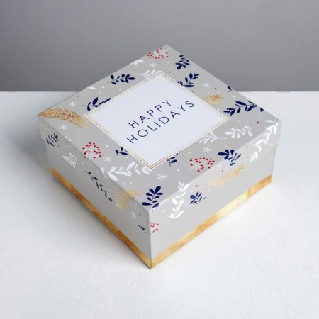 A set of gift boxes 6 in 1 "Tenderness", 10 x 10 x 6 - 20 x 20 x 11 cm, New Year-5