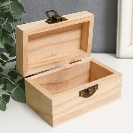 Casket wood for painting "rectangular" 5.5x10x6 cm-4