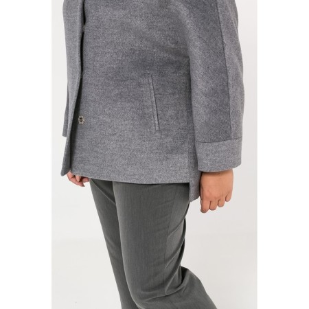 Women's jacket, size 66, gray color-5