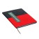Universal diary for grades 1-11 "Geometry", solid cover of artificial leather, silkography, lies, 48 ​​sheets, black-red