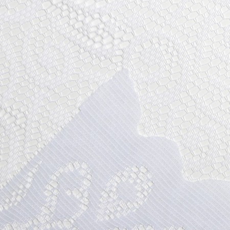 Kitchen curtain without a curtain tape 170 x165 cm, white color, polyester-4