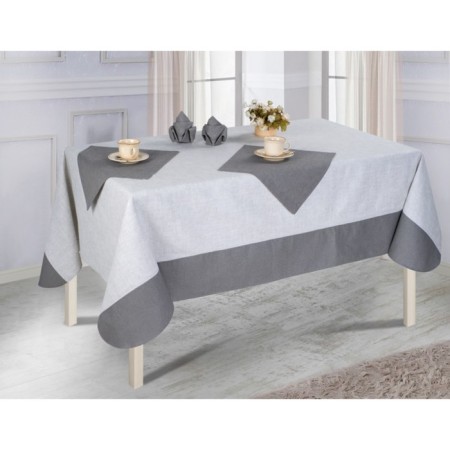 Linen Grey Combi tablecloth, size 180x220 cm-3