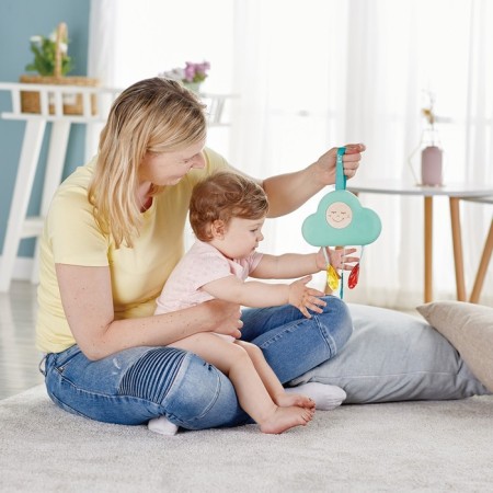 A rattling rattle for newborns "Musical Cloud"-10
