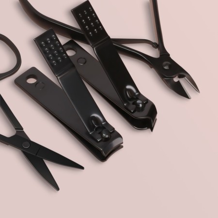 Manicure set, 8 items, in case, black color-8