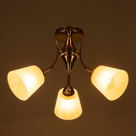 Ceiling Ceiling Ellie 3x40W E27 Gold 52x52x30 cm-2