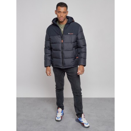 Male jacket, size 62, dark blue color-8