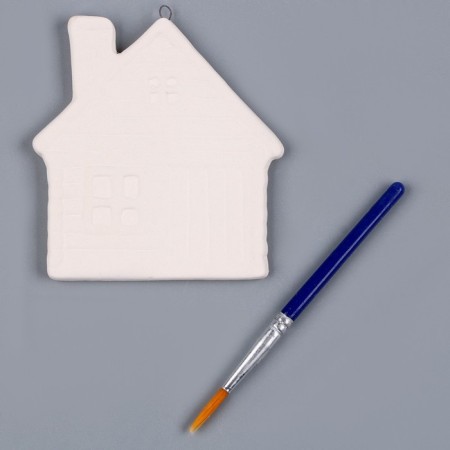 Christmas tree decoration for coloring "hut", with a suspension-1