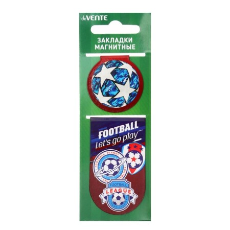 Magnetic bookmarks 2 pieces, Devente Play Football Blister 8065010