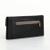 Women's wallet on the button, black color