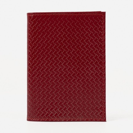 Cover for autoDocations and passports, red color