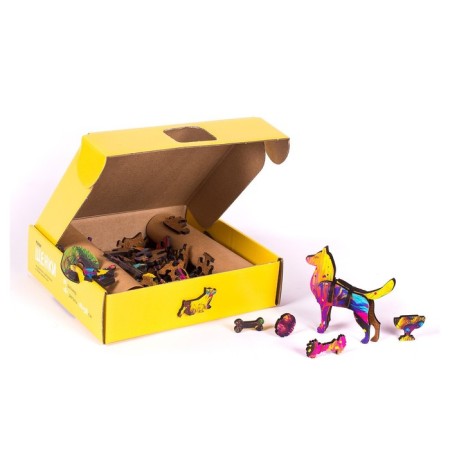 Wooden puzzle "puppies"-1