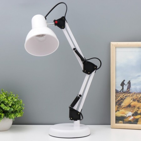 EXCHOUNCY Table lamp E27 40W white 14.5x14.5x53 cm Risalux