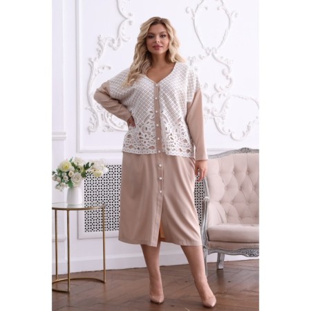 Women's dress, size 54, pink color