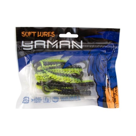 Twizter Yaman Pro Ruff, 7.6 cm, color #32-Black Red Flake/Chartreuse, packaging 10 pcs.-3