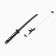 Souvenir weapon "Katana Ozam", 78cm, blade 39 cm, white scabbard