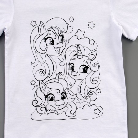 Set for creativity T-shirt-coloring "Unicorn", size 134-140 cm-5