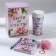 Gift set: thermostat, A6 diary, 120 l., Keychain, pen "Burn with happiness"