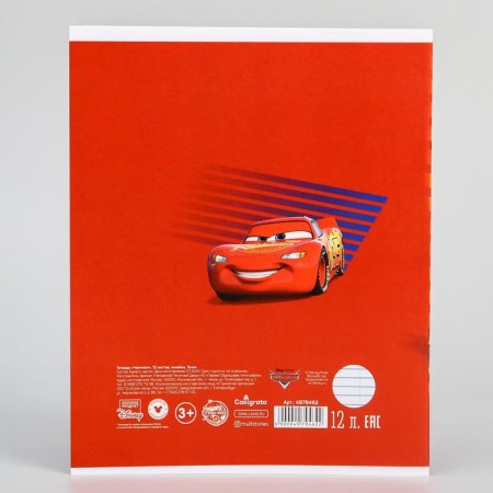 Notebook in a ruler of 12 sheets, 5 types of mix, cover coated cardboard, cars-11
