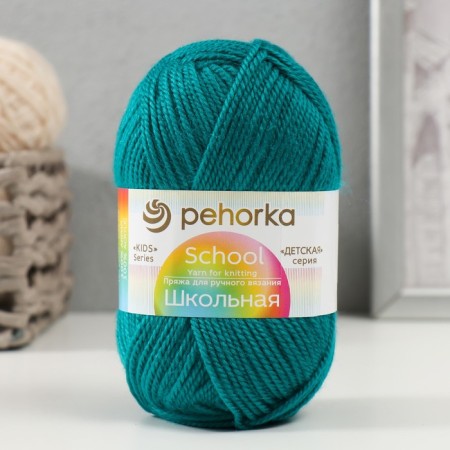School yarn 100% acrylic 150m/50g (335-izumrud)
