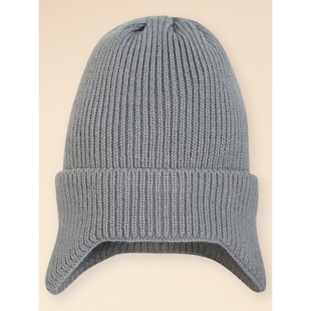 Children's hat, size 48-50, gray color-3